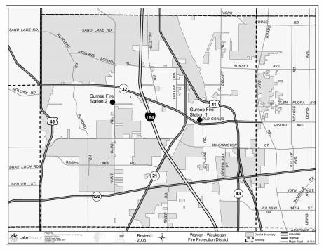 Warren-Waukegan Fire Protection District Map